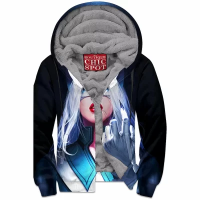 Fox Zip-Fleece-Hoodie