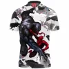 Comic Polo Shirt, Venom Polo Shirt, Spider-man Polo Shirt