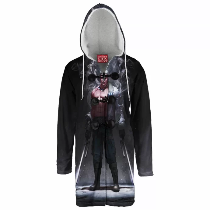 One Piece Smoker Hooded Cloak Coat