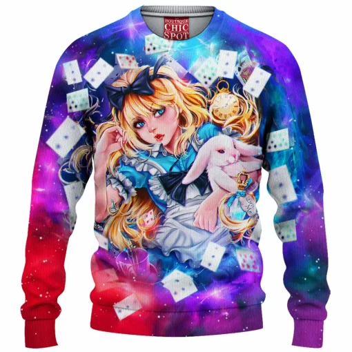 Alice In Wonderland Knitted Sweater