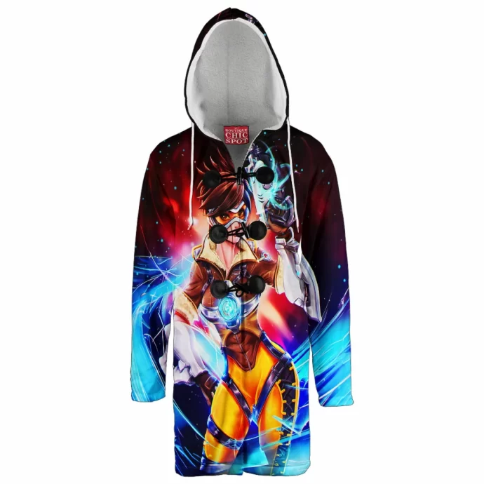 Tracer From Overwatch Hooded Cloak Coat