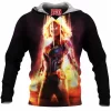 Captain Marvel Fleece-Hoodie, Comic Fleece-Hoodie