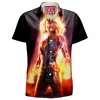 Captain Marvel Hawaiian-Shirt, Comic Hawaiian-Shirt