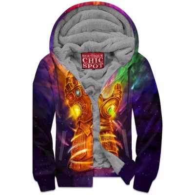 Comic Zip-Fleece-Hoodie, Infinity Gauntlet Zip-Fleece-Hoodie