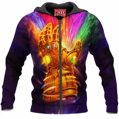 Comic Zip-Hoodie, Infinity Gauntlet Zip-Hoodie