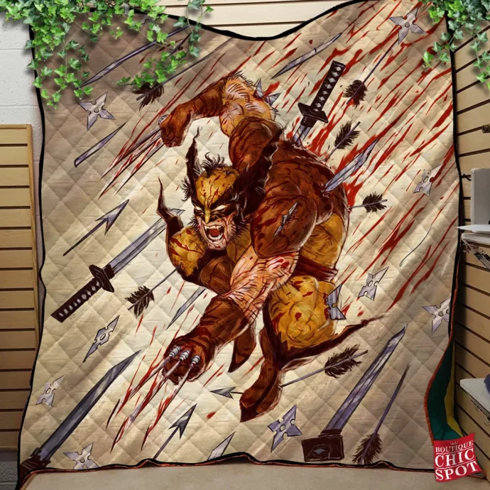 Wolverine Quilt Blanket