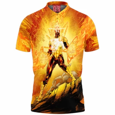 Comic Polo Shirt, Firestorm Polo Shirt