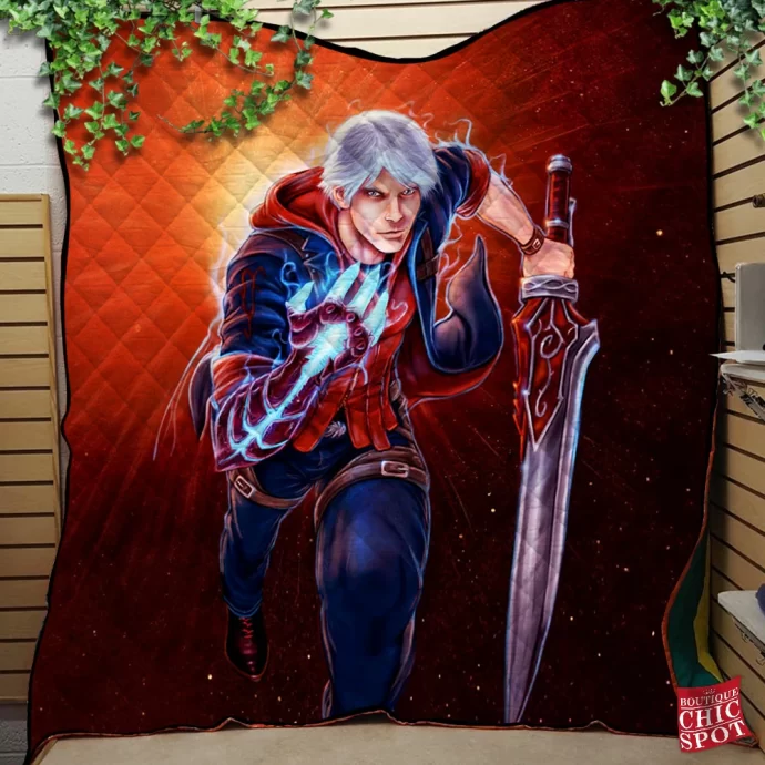 Nero Devil May Cry 4 Quilt Blanket