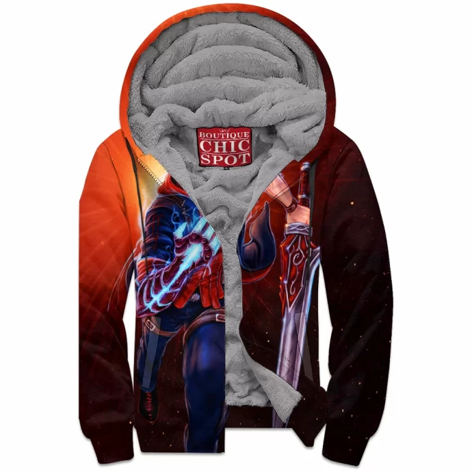 Nero Devil May Cry 4 Zip Fleece Hoodie