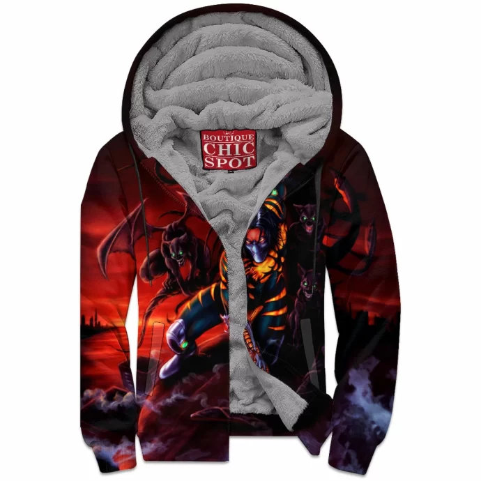 The Darkness Comic Zip Fleece Hoodie