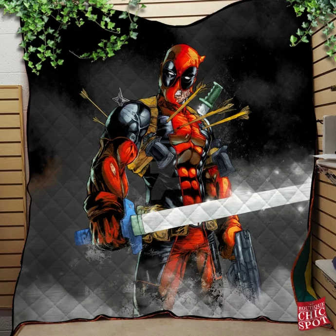 Deadpool Quilt Blanket