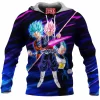 Anime Fleece-Hoodie, Dragon Ball Fleece-Hoodie, Vegeta Fleece-Hoodie, Black Goku Fleece-Hoodie