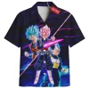 Anime Hawaiian-Shirt, Dragon Ball Hawaiian-Shirt, Vegeta Hawaiian-Shirt, Black Goku Hawaiian-Shirt