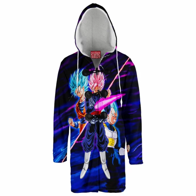 Goku Vegeta Vs Black Ssj Rose Hooded Cloak Coat