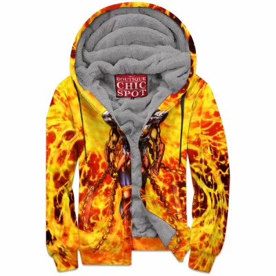 Anime Zip-Fleece-Hoodie, Saint Seiya Zip-Fleece-Hoodie