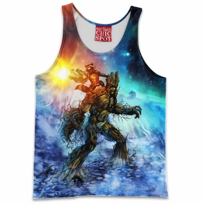 Comic Tank-Top, Groot Tank-Top, Guardians of The Galaxy Tank-Top