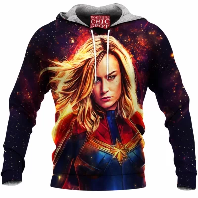 Comic Fleece-Hoodie, Captain Marvel Fleece-Hoodie