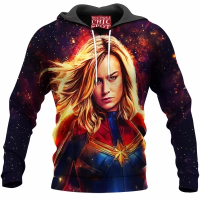Comic Hoodie, Captain Marvel Hoodie