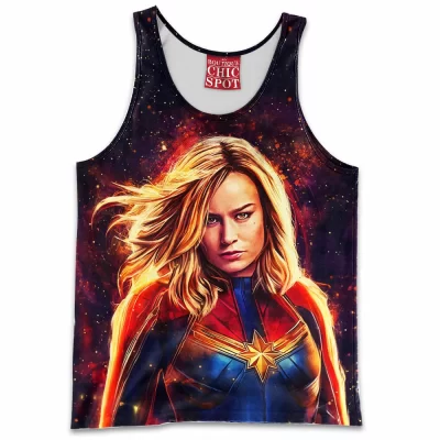 Comic Tank-Top, Captain Marvel Tank-Top