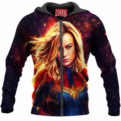 Comic Zip-Hoodie, Captain Marvel Zip-Hoodie
