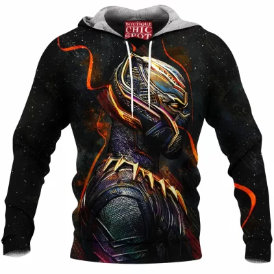 Comic Fleece-Hoodie, Black Panther Fleece-Hoodie