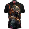Comic Polo Shirt, Black Panther Polo Shirt