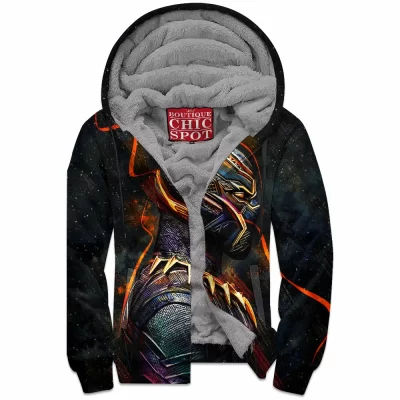 Comic Zip-Fleece-Hoodie, Black Panther Zip-Fleece-Hoodie