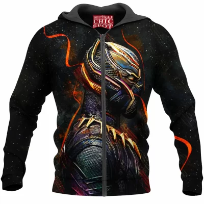 Comic Zip-Hoodie, Black Panther Zip-Hoodie