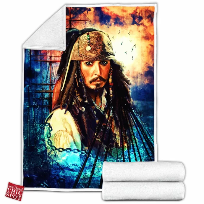 Jack Sparrow Fleece Blanket