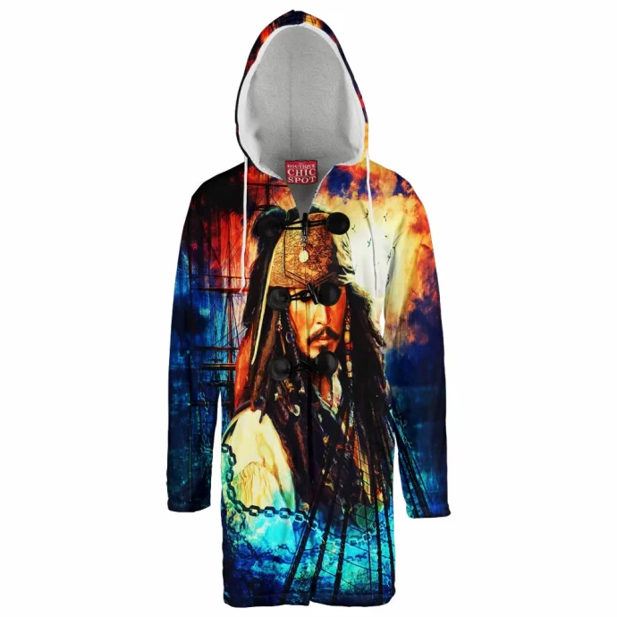 Jack Sparrow Hooded Cloak Coat