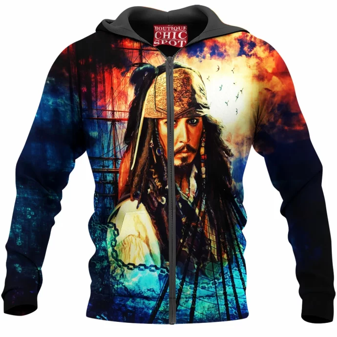 Jack Sparrow Zip Hoodie