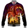 Anime Baseball-Jacket, Shenron Baseball-Jacket, Dragon Ball Baseball-Jacket