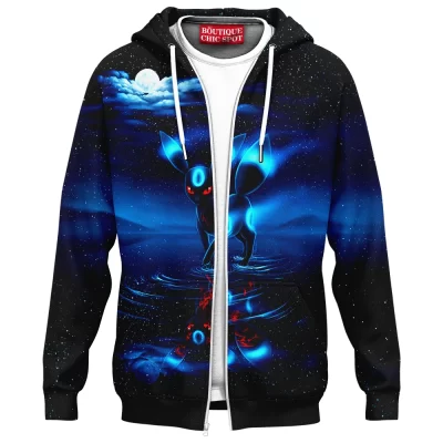 Anime Zip-Hoodie, Pokemon Zip-Hoodie, Umbreon Zip-Hoodie