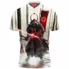 Samurai Polo Shirt, Darth Vader Polo Shirt, Star Wars Polo Shirt, Sci-Fi Polo Shirt