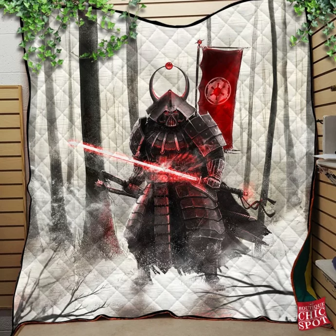 Samurai Vader Quilt Blanket