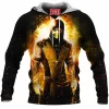 Game Fleece-Hoodie, Mortal Kombat Fleece-Hoodie, Scorpion Fleece-Hoodie