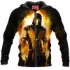 Game Zip-Hoodie, Mortal Kombat Zip-Hoodie, Scorpion Zip-Hoodie