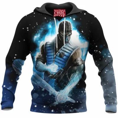 Game Hoodie, Mortal Kombat Hoodie, Sub-Zero Hoodie