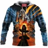 Anime Fleece-Hoodie, Howls Moving Castle Fleece-Hoodie, Ghibli Fleece-Hoodie