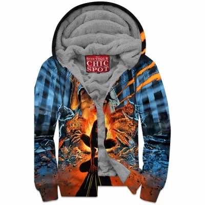 Anime Zip-Fleece-Hoodie, Howls Moving Castle Zip-Fleece-Hoodie, Ghibli Zip-Fleece-Hoodie
