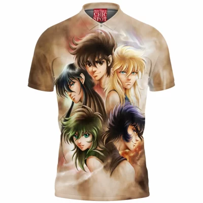 Anime Polo Shirt, Saint Seiya Polo Shirt