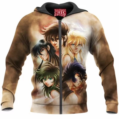 Anime Zip-Hoodie, Saint Seiya Zip-Hoodie