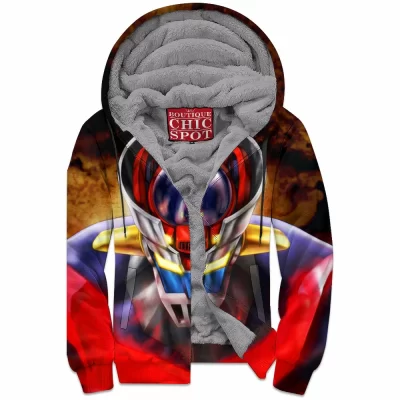 Anime Zip-Fleece-Hoodie, Mazinger Z Zip-Fleece-Hoodie