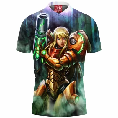 Game Polo Shirt, Samus Polo Shirt, Metroid Polo Shirt