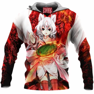 Anime Fleece-Hoodie, Okami Fleece-Hoodie