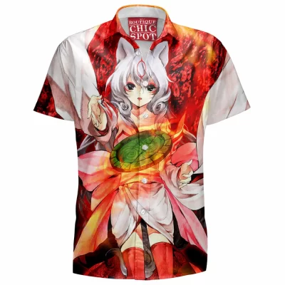 Anime Hawaiian-Shirt, Okami Hawaiian-Shirt