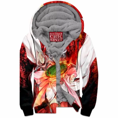 Anime Zip-Fleece-Hoodie, Okami Zip-Fleece-Hoodie