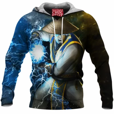 Game Fleece-Hoodie, Mortal Kombat Fleece-Hoodie, Raiden Fleece-Hoodie