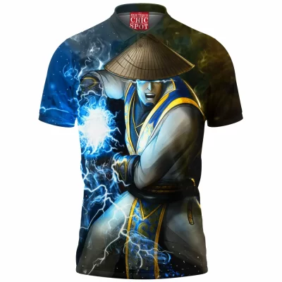 Game Polo Shirt, Mortal Kombat Polo Shirt, Raiden Polo Shirt