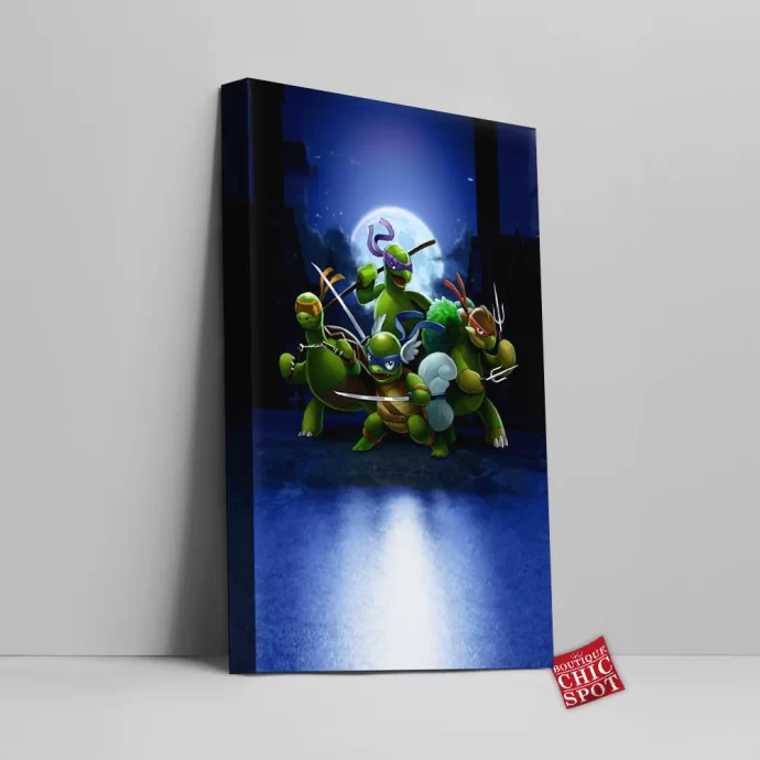 Tmnt Pokemon Canvas Wall Art